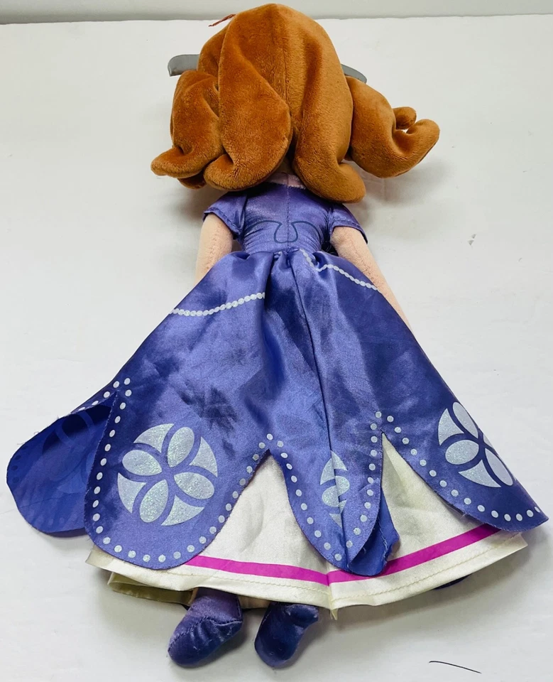 Muñeca de peluche Once Upon A Princess Disney Store Sofía 13" ojos bordados Foto 2 de 4
