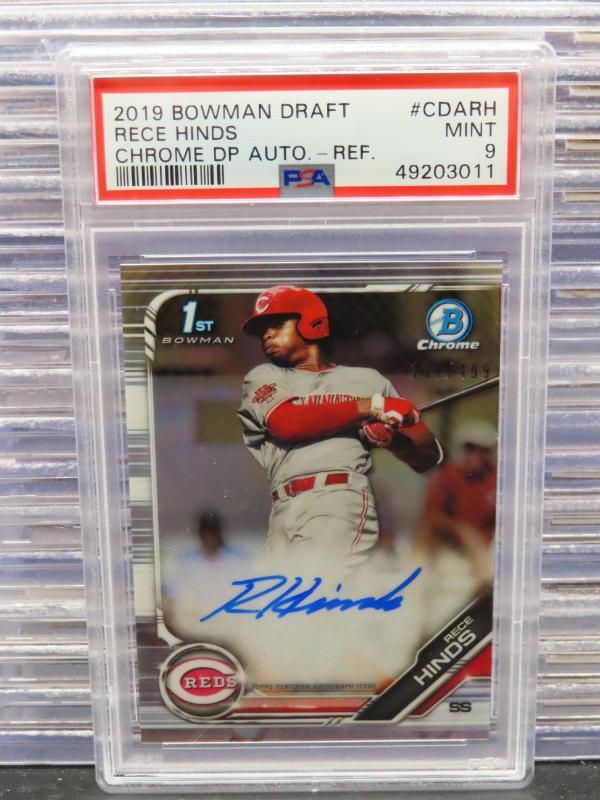 Rece Hinds 2019 Bowman Draft #CDA-RH Chrome DP Auto - Refractor 