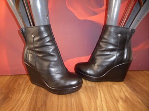 new look black wedge boots