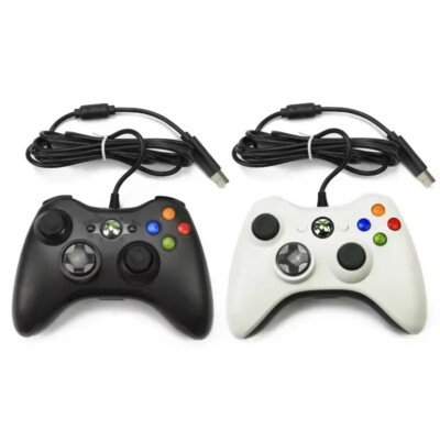 Wired Controller Für Microsoft Xbox 360 PC Windows 11 10 8 7 USB Gamepad 1/2