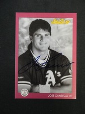 JOSE CANSECO 1991 STUDIO Auto Hand Signed AUTOGRAPH #101
