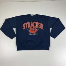Vintage Syracuse University Crewneck Sweatshirt Fruit Of The Loom Size L Large
