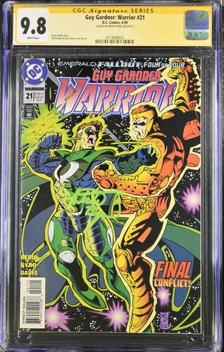 Guy Gardner 21 CGC 9.8 SS - Signature Mitch Byrd Green Lantern - EMERALD FALLOUT