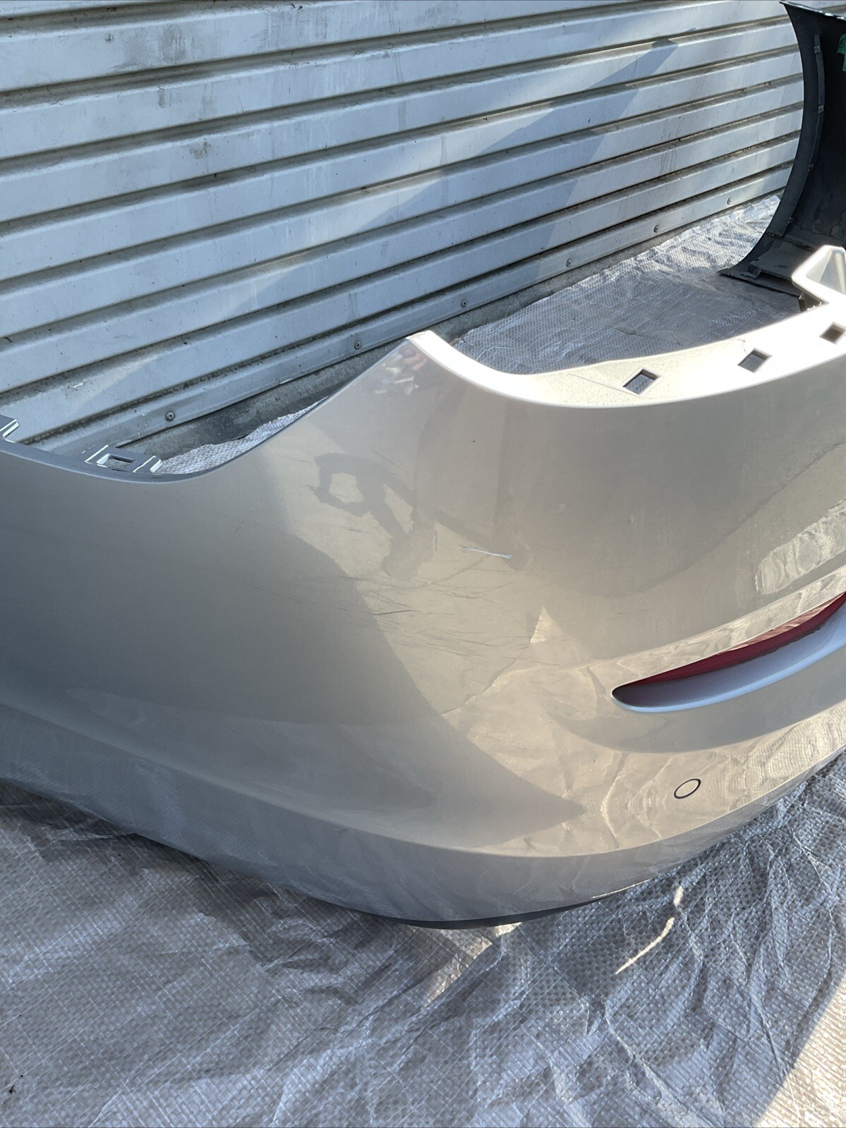 14-17 Maserati Quattroporte Q4/S Rear Bumper Cover Silver Paint Code 817/B OEM