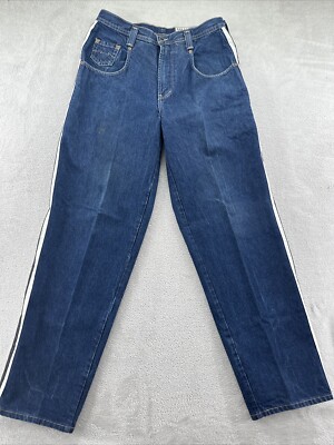 Parasuco Jeans Men s Sz 32x34 Baggy Street Wear 90s Y2K Striped Skater