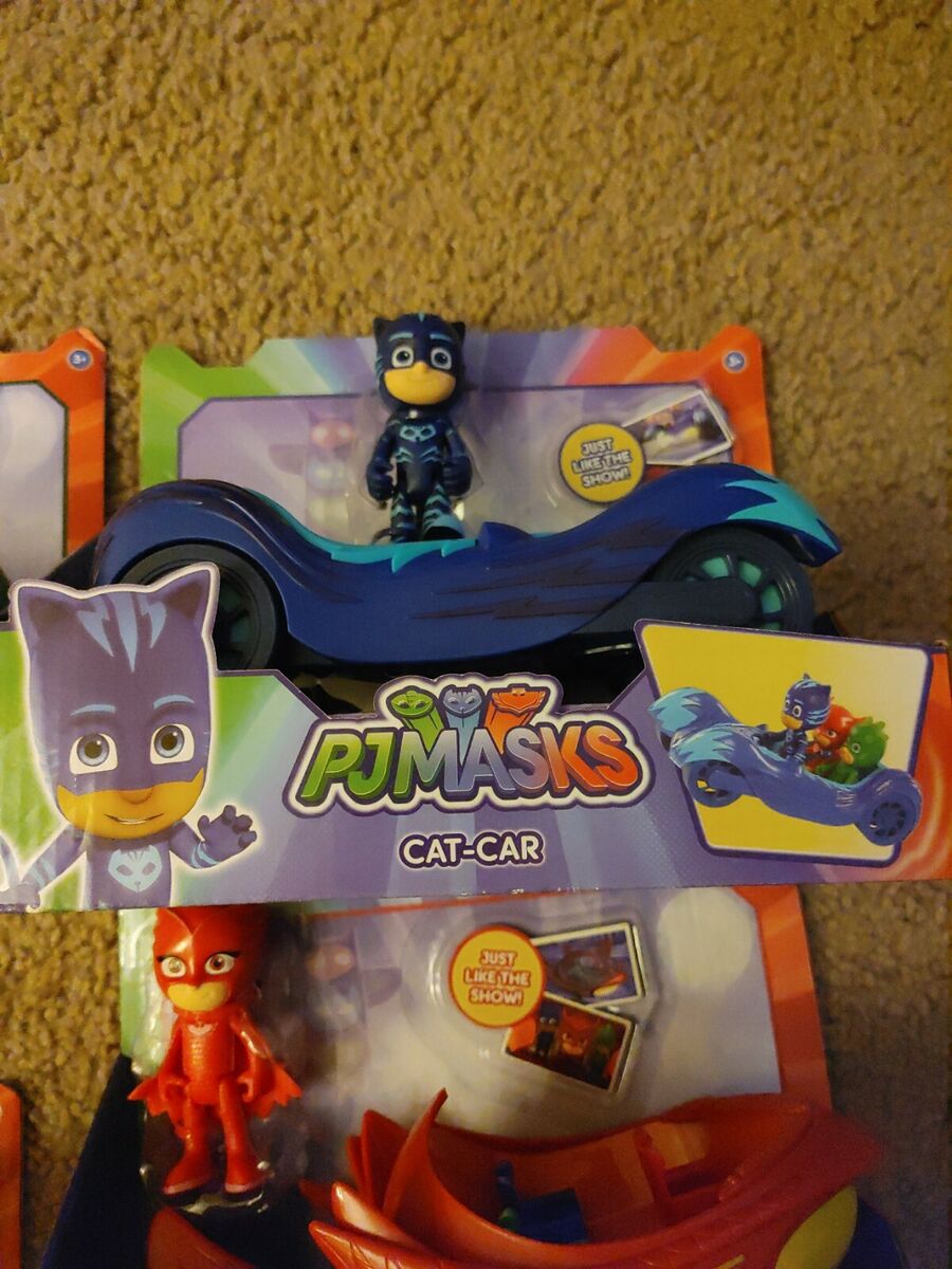 New PJ Masks Lot Of 4 Vehicles Night Ninja Bus - Cat Car New PJ Masks Lot Of 4 Vehicles Night Ninja Bus - Cat Car