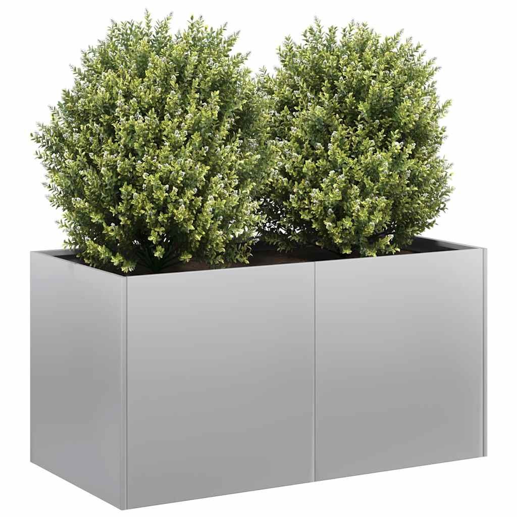 Aiuola Rialzata 80x40x40 Acciaio Zincato vidaXL - Orto sul Balcone
