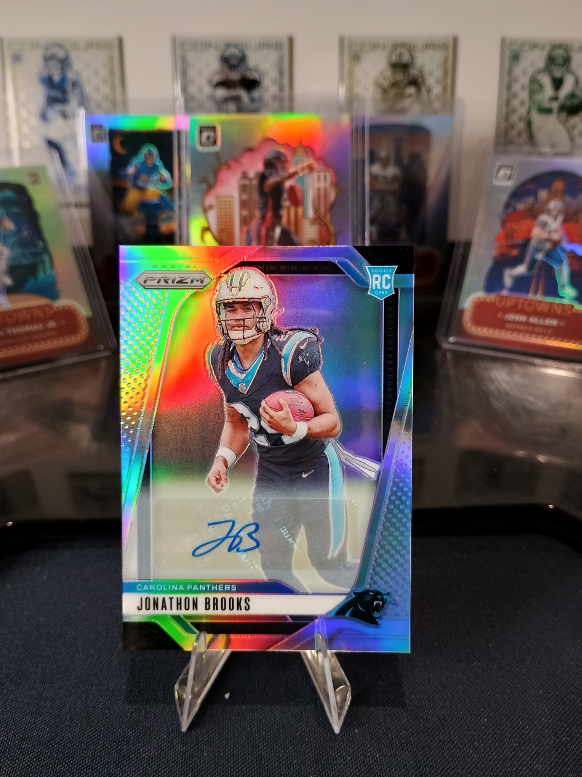 2024 Panini Prizm - Rookies Jonathon Brooks #357 Silver Prizm Autographs