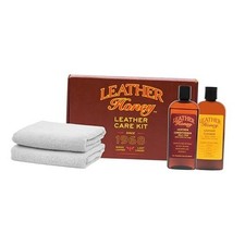 Leather Honey Complete Leather Care Kit: Cleaner, Conditioner, 2 Cloths. Non