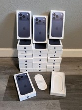 24 Apple iPhone 17 Pro EMPTY BOX ONLY 256GB A3256 Deep Blue w/ Inserts Bulk Lot