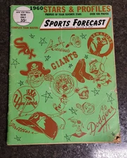1960 Stars & Profiles Sports Forecast Baseball Magazine, Willie Mays