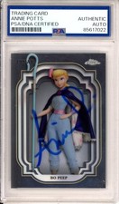 2024 DISNEY TOPPS CHROME TOY STORY SIGNED CARD BO PEEP ANNIE POTTS PSA DNA COA