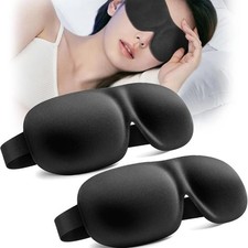 3D Memory Foam Sleep Mask Soft Eye Cover Travel Light Block Blindfold