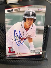 Cole Conn Signed Autographed Lansing Lugnuts Team Set Card Athletics