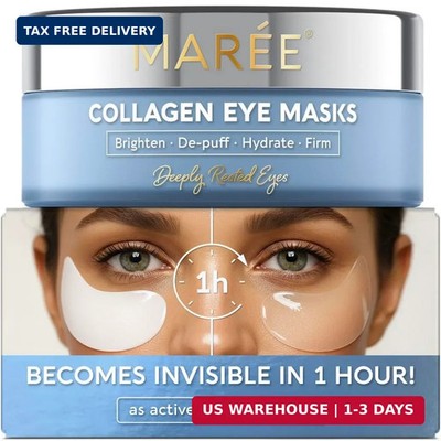 MAREE Invisible Under Eye Patches for Puffy Eyes and Dark Circles with Peptide C