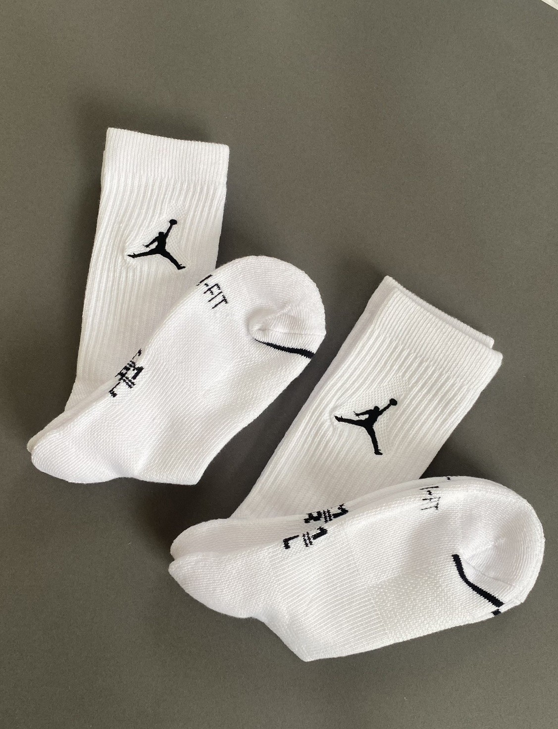 Nike Everyday Jordan jumpman Dri Fit Crew Socks Large 8-11 Uk Mens woman gift image 4