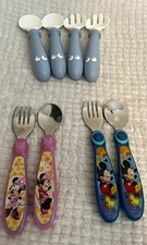Disney Mickey  Minnie BPA-Free Toddler Utensil Set 8pc Forks  Spoons 12M 