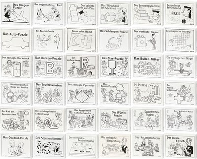Mini-Puzzles - Knifflige Geduldsspiele - Auswahl