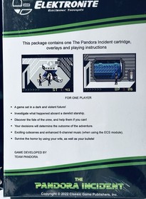 INTELLIVISION THE PANDORA INCIDENT HOMEBREW GAME BY ELEKTRONITE NEW & SEALED!