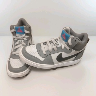 Nike Court Borough Mid GS Cool Grey Anthracite Kinder Sportschuhe UK Größe 3