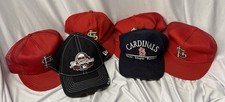 Set Of 6 Vintage MLB St Louis Cardinals Baseball Hats Official Merch All Stars