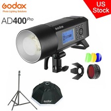 US Godox AD400Pro 2.4G TTL HSS Outdoor Flash BD-08 Barn Door 120CM Softbox Stand