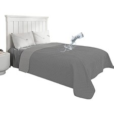 100 Waterproof Dog Bed Cover Reversible Leak Proof 68x86 Inch Gray/Light Gray