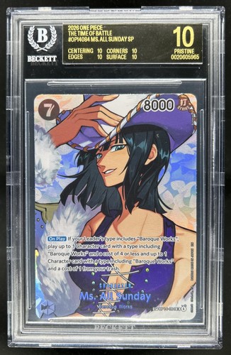 2026 One Piece Time of Battle Ms All Sunday Special #OP14-084 BGS 10 Black Label