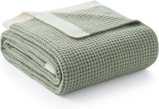 Am lie Home Waffle Throw Blanket for Couch, Soft Cozy Chenille Knit Blanket War