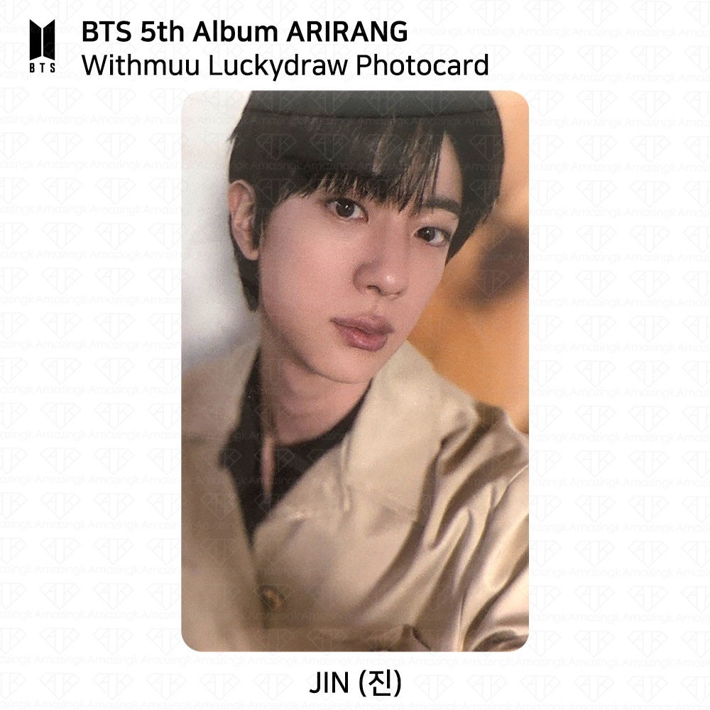BTS 5th Album ARIRANG Withmuu Lucky Draw Photocard Jungkook Jimin