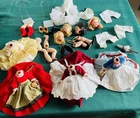 Lot of Four Madam Alexander Dolls In Parts with Accessories and Stands See Pics