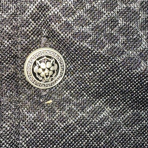 Camisa Beau Gent Para Hombre Negra Texturizada Manga Larga Abotonada Talla L Serpiente de Lujo - Imagen 2 de 13