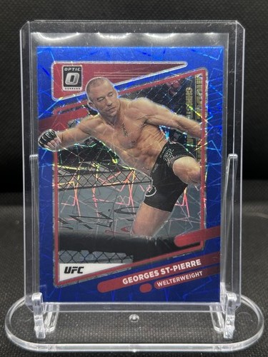 Georges St Pierre [Blue Velocity] #57 2022 Panini Donruss Optic UFC card