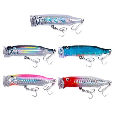 Top-Wasser Wobbler Fischereiköder 10g 3D -Augen ABS+Edelstahl Gute Qualität