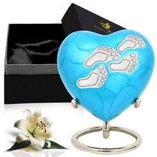 Baby Urns for Ashes Boy Girl - Mini Urns for Baby Boy Ashes - Heart Shaped ...