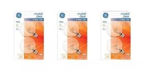 GE 6x 40-Watt Clear Globe Light Bulbs G16 1/2 Candelabra Base 260 Lumens