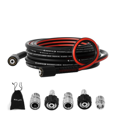 #ad Pressure Washer Hose 1 4quot;Kink Resistant M22 14mm Fittings amp; 3 8#x27;#x27; Quick Conn... $46.50