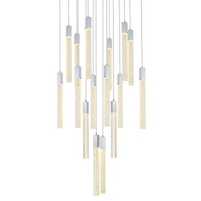 Elegant Lighting 2066G30 Weston 16 Light 30''W LED Crystal Multi - Chrome