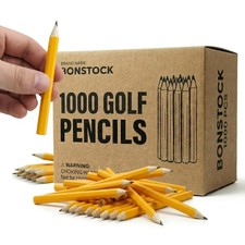 1000 PCS #2 HB Mini Golf Pencils Bulk WoodCas...