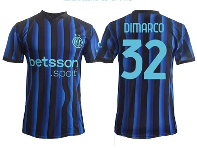 Maillot Dimarco Inter Home 2025 2026 noir officiel adulte enfant - Photo 1/4