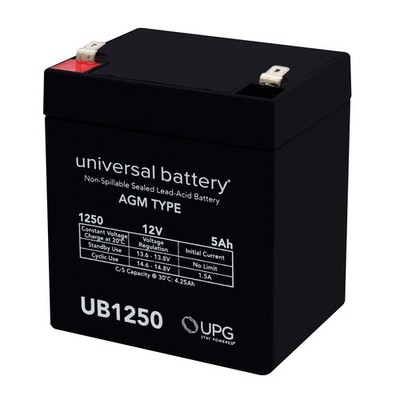 BATTERY REPL. RITAR RT SERIES RT-1250 F1 12V 5AH EACH