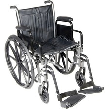 McKesson Standard 18" Wheelchair with Swing Away Footrests
