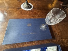 Bohemia Crystal Wine Glass Set – Cut Crystal Stemware – Original Box