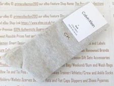 CALVIN KLEIN 2pk Luxury Smart Sock Mens Beige Trousers One-Size Crew Socks BNIP