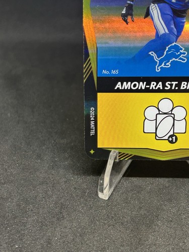 2024 Uno Elite NFL Core - 165 - Amon-Ra St. Brown - Yellow Foil - Detroit Lions - Picture 4 of 10