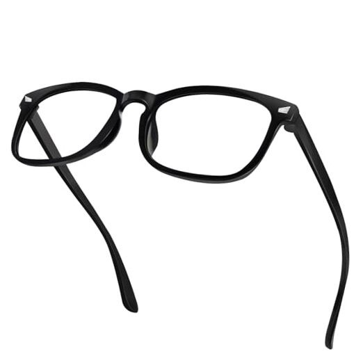 Blue Light Blocking Glasses for Women & Men – 99% UV Protection – Stylish Black Frame – Clarvo Lens-image