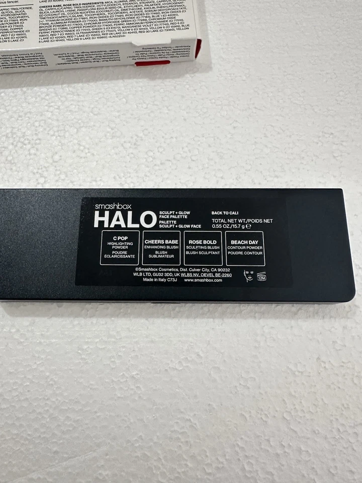 Smashbox Halo Sculpt Glow Palette Contour Blush Highlighter Back To Cali Unused - Image 4 of 4