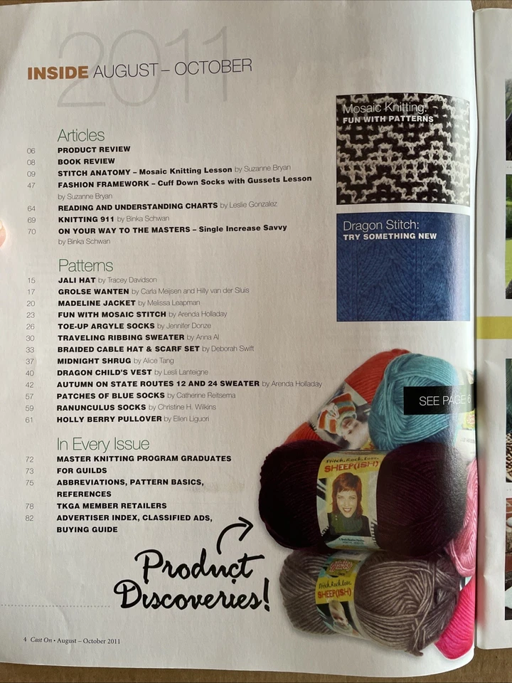 CAST ON Knitting Magazine August -October 2011 - Image 2 of 3