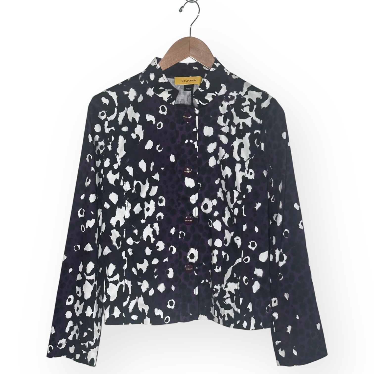 ST. JOHN COLLECTION Lightweight Jacket Leopard Pr… - image 6