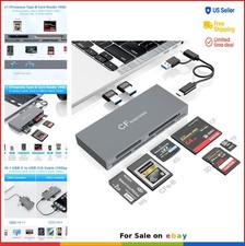 8 in 1 CFexpress Card Reader USB 3.2 Gen 2 10Gbps Hub SD TF CF MS XD